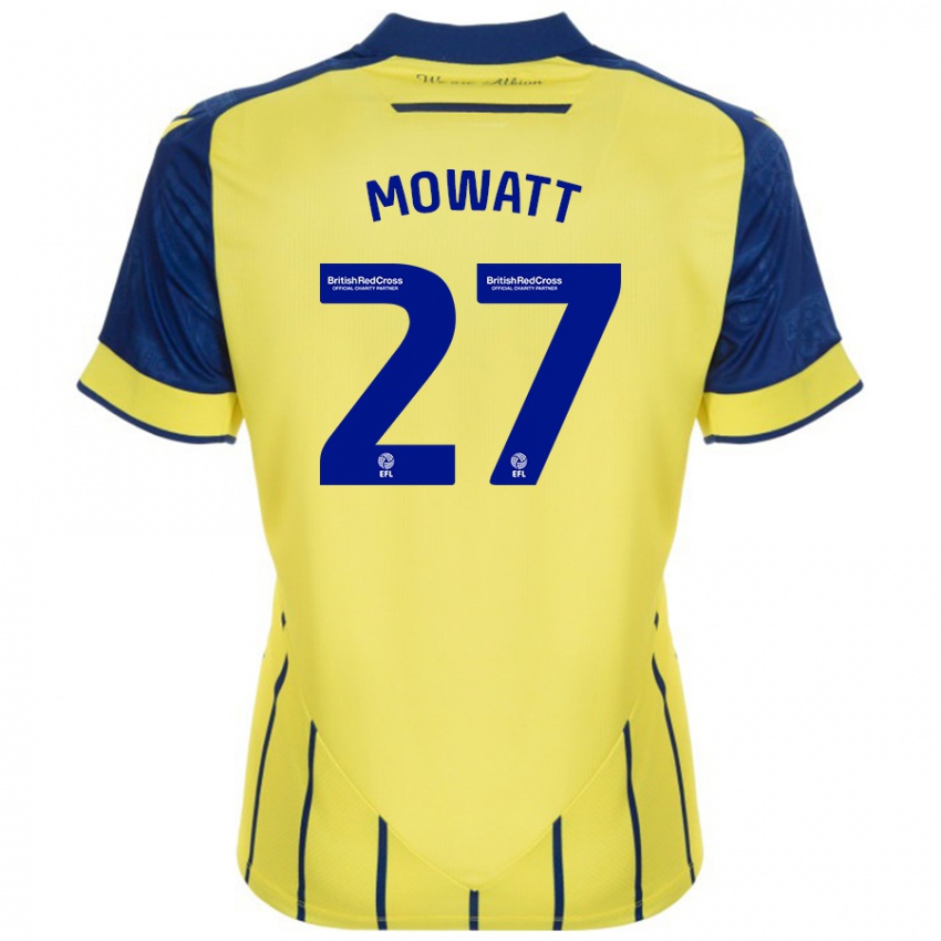 Niño Camiseta Alex Mowatt #27 Amarillo Azul 2ª Equipación 2024/25 La Camisa México