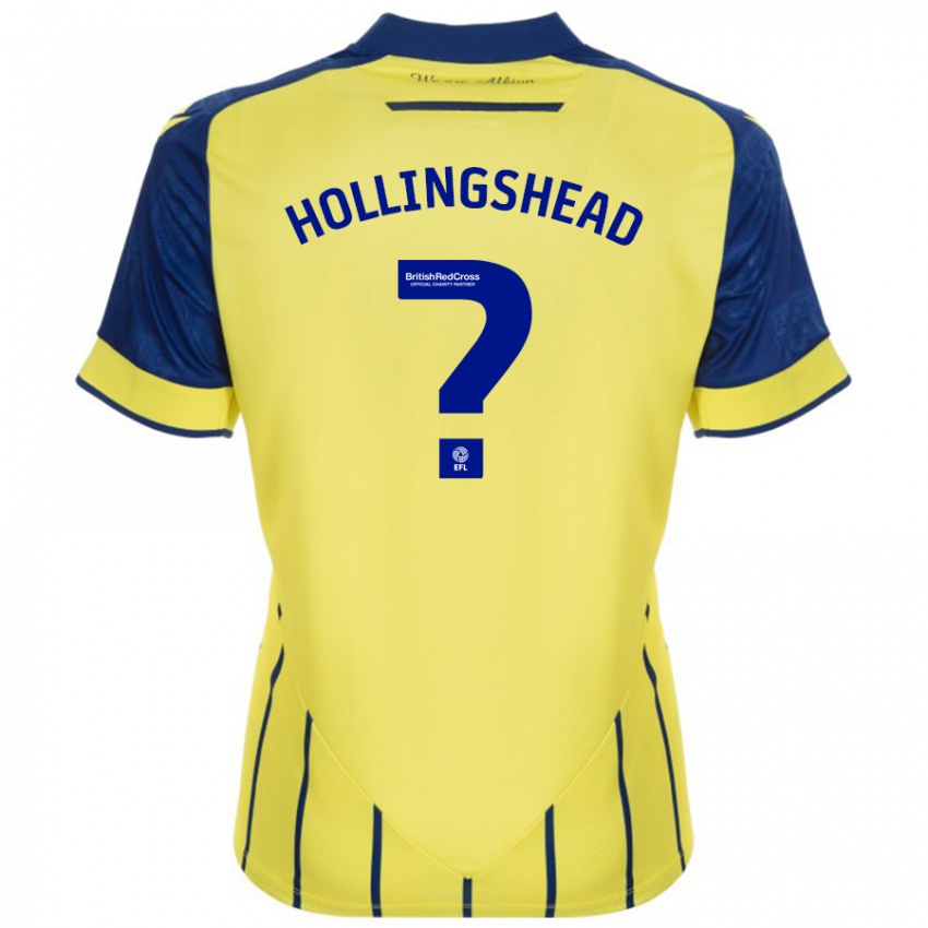 Niño Camiseta Ronnie Hollingshead #0 Amarillo Azul 2ª Equipación 2024/25 La Camisa México