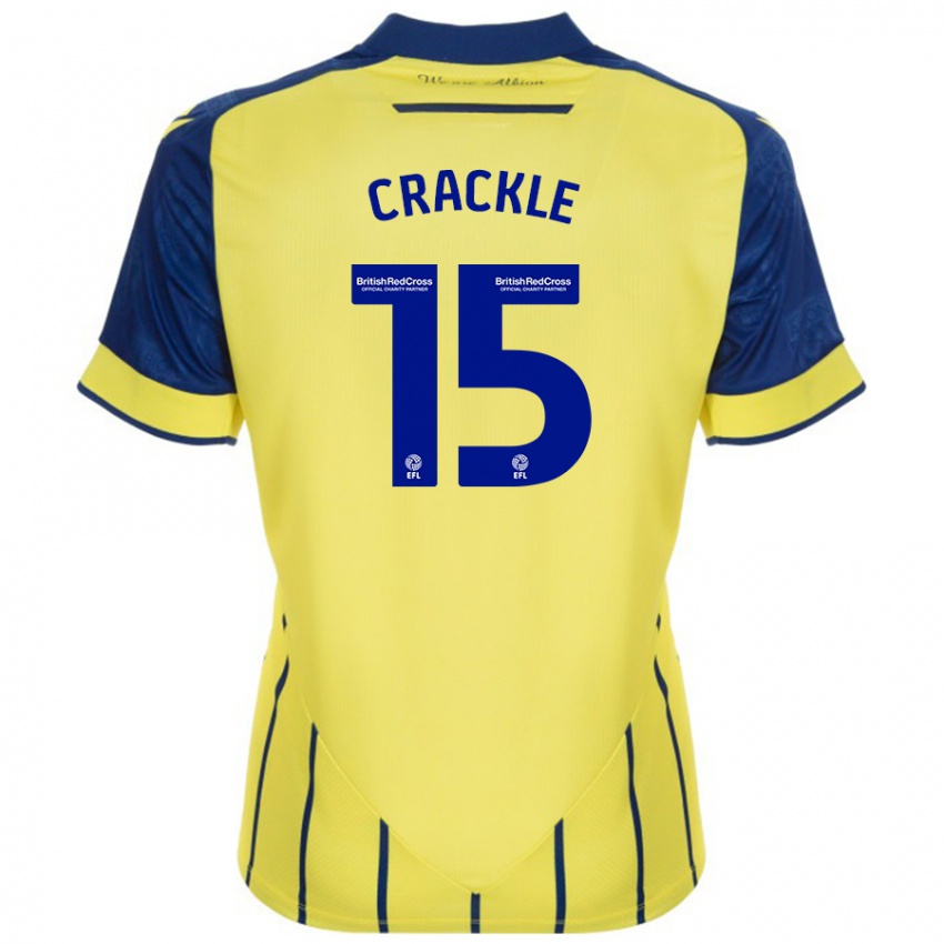 Niño Camiseta Hayley Crackle #15 Amarillo Azul 2ª Equipación 2024/25 La Camisa México