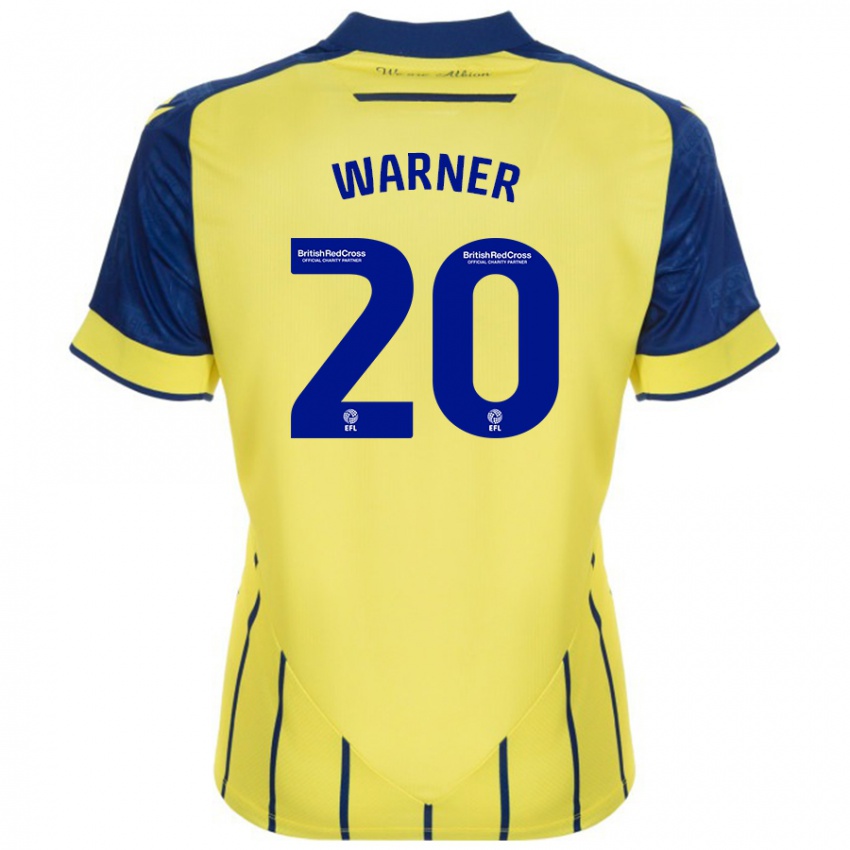 Niño Camiseta Phoebe Warner #20 Amarillo Azul 2ª Equipación 2024/25 La Camisa México