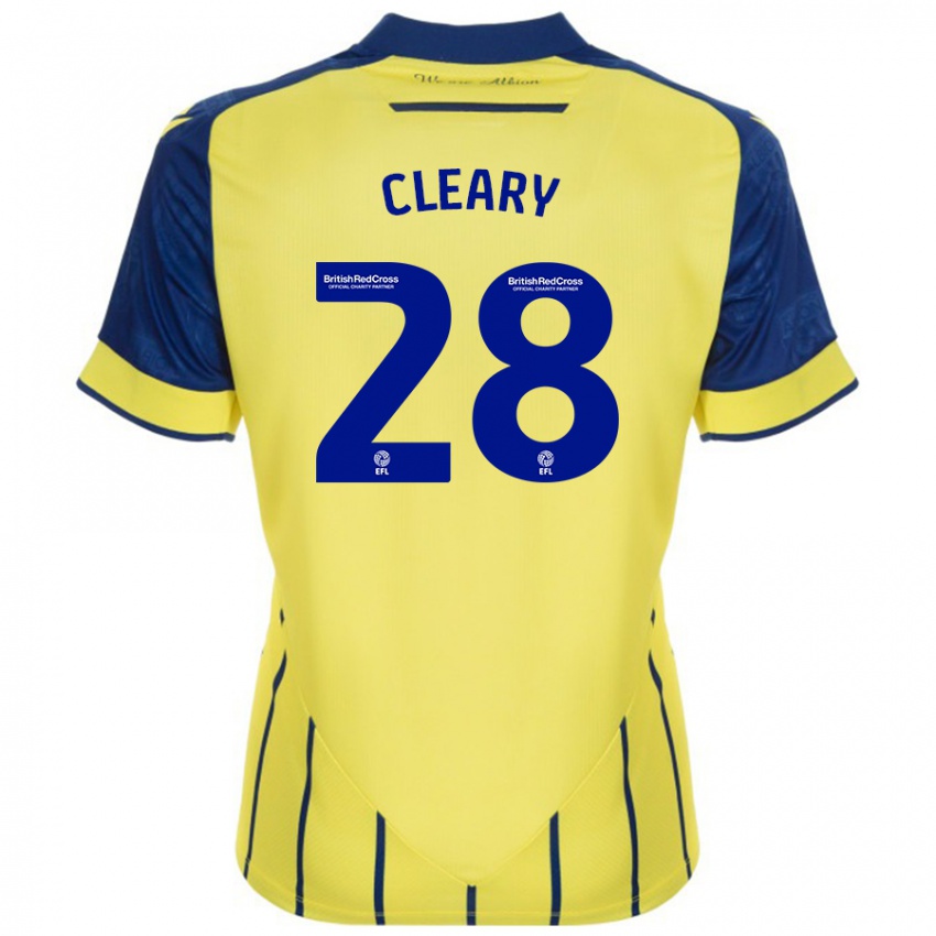 Niño Camiseta Reyes Cleary #28 Amarillo Azul 2ª Equipación 2024/25 La Camisa México