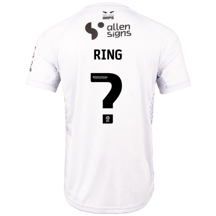 Niño Camiseta Erik Ring #0 Rojo Blanco 2ª Equipación 2024/25 La Camisa México