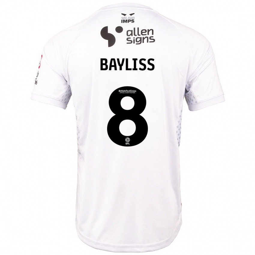 Niño Camiseta Tom Bayliss #8 Rojo Blanco 2ª Equipación 2024/25 La Camisa México