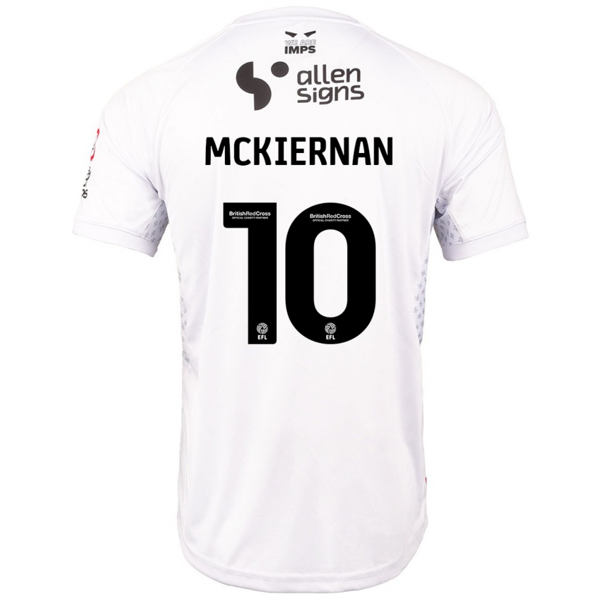 Niño Camiseta Jj Mckiernan #10 Rojo Blanco 2ª Equipación 2024/25 La Camisa México