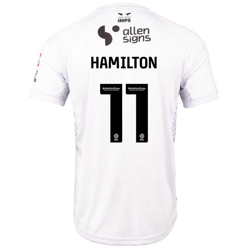 Niño Camiseta Ethan Hamilton #11 Rojo Blanco 2ª Equipación 2024/25 La Camisa México