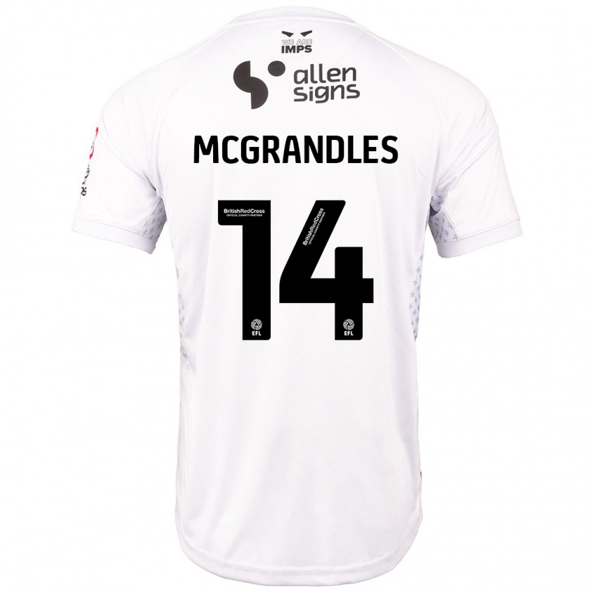 Niño Camiseta Conor Mcgrandles #14 Rojo Blanco 2ª Equipación 2024/25 La Camisa México