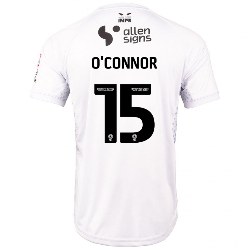 Niño Camiseta Paudie O'connor #15 Rojo Blanco 2ª Equipación 2024/25 La Camisa México