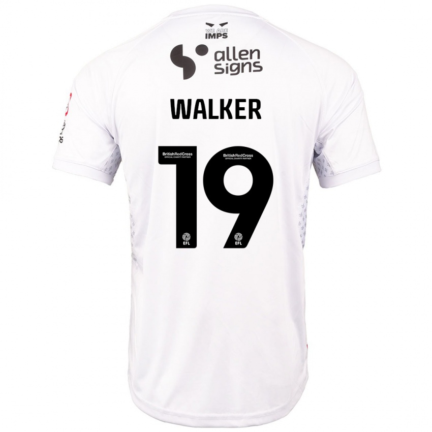 Niño Camiseta Tyler Walker #19 Rojo Blanco 2ª Equipación 2024/25 La Camisa México