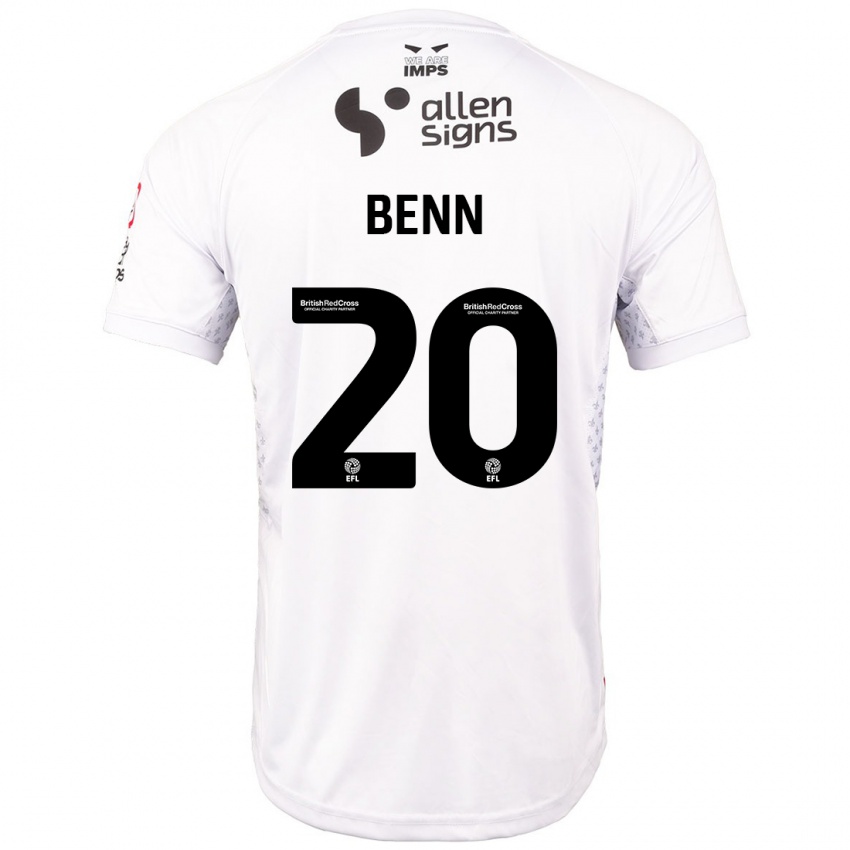 Niño Camiseta Jay Benn #20 Rojo Blanco 2ª Equipación 2024/25 La Camisa México