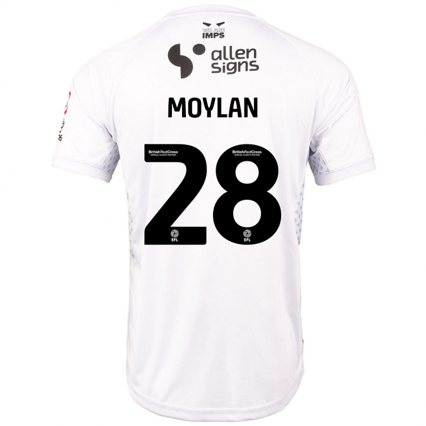 Niño Camiseta Jack Moylan #28 Rojo Blanco 2ª Equipación 2024/25 La Camisa México