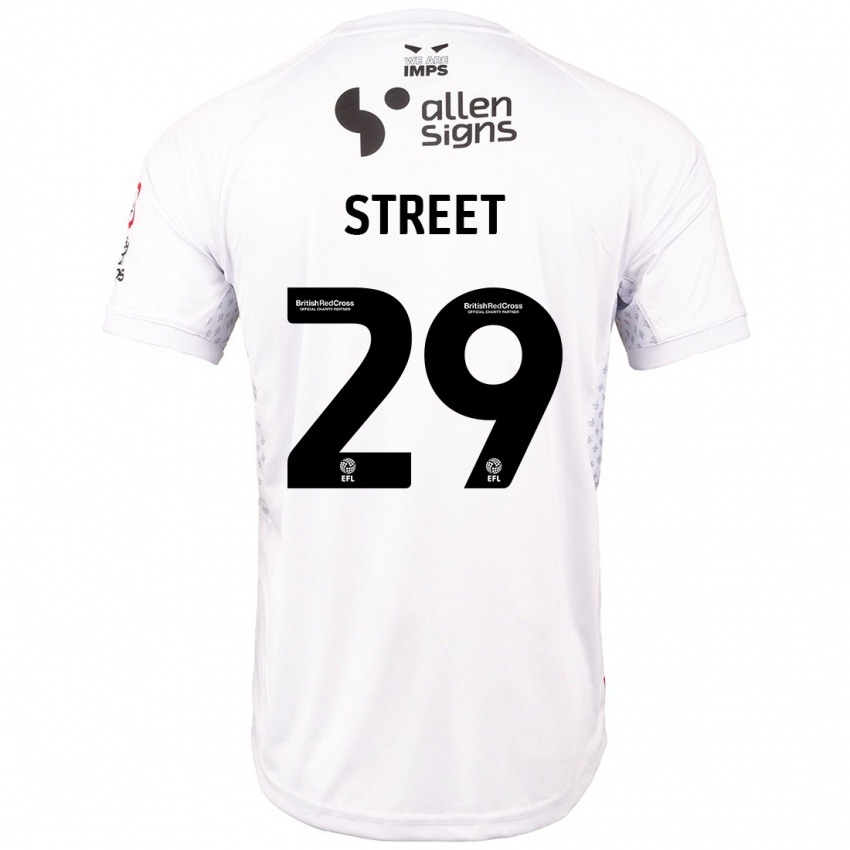 Niño Camiseta Robert Street #29 Rojo Blanco 2ª Equipación 2024/25 La Camisa México