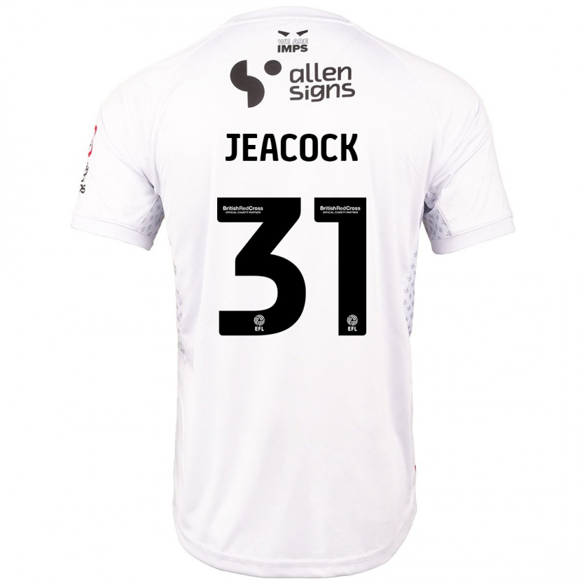 Niño Camiseta Zach Jeacock #31 Rojo Blanco 2ª Equipación 2024/25 La Camisa México