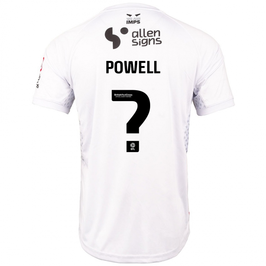 Niño Camiseta Darryl Powell #0 Rojo Blanco 2ª Equipación 2024/25 La Camisa México