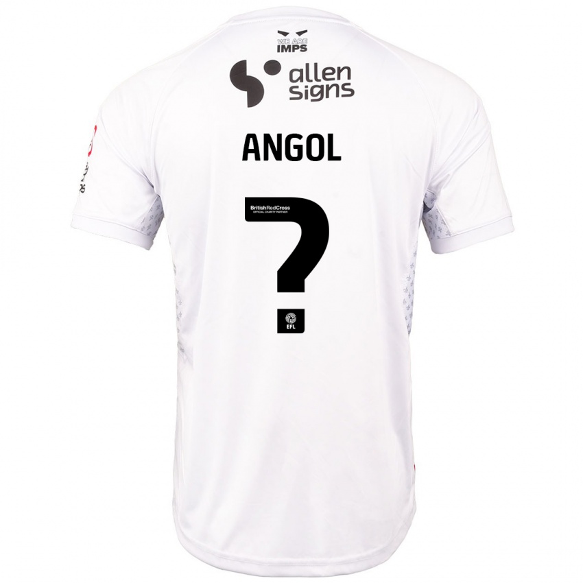 Niño Camiseta Mekhi Angol #0 Rojo Blanco 2ª Equipación 2024/25 La Camisa México