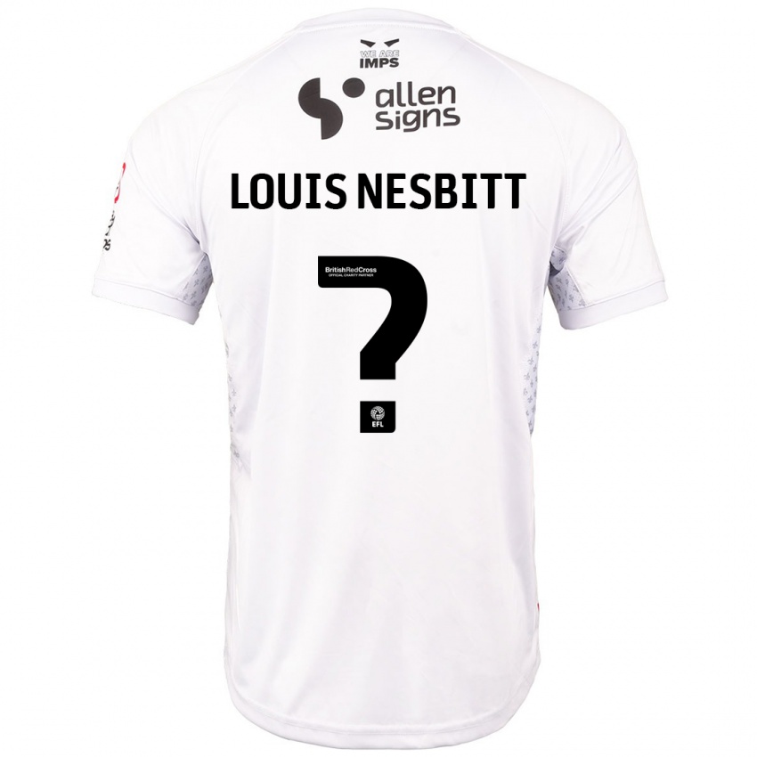 Niño Camiseta Louis Nesbitt #0 Rojo Blanco 2ª Equipación 2024/25 La Camisa México