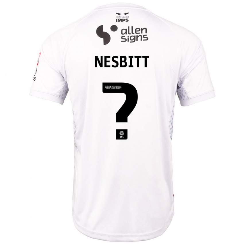 Niño Camiseta Tom Nesbitt #0 Rojo Blanco 2ª Equipación 2024/25 La Camisa México