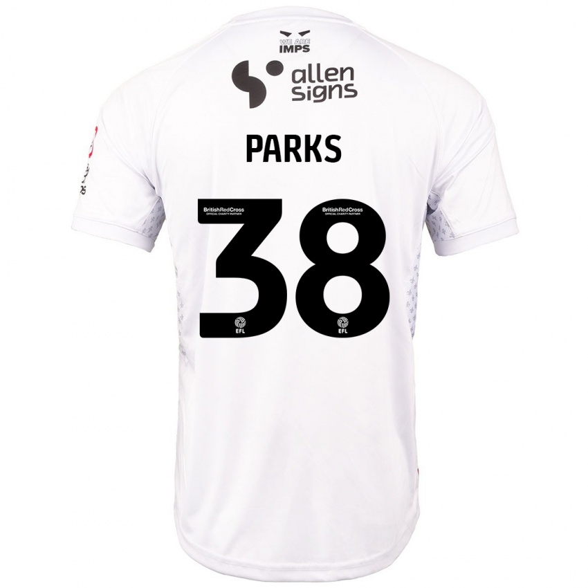 Niño Camiseta Charlie Parks #38 Rojo Blanco 2ª Equipación 2024/25 La Camisa México