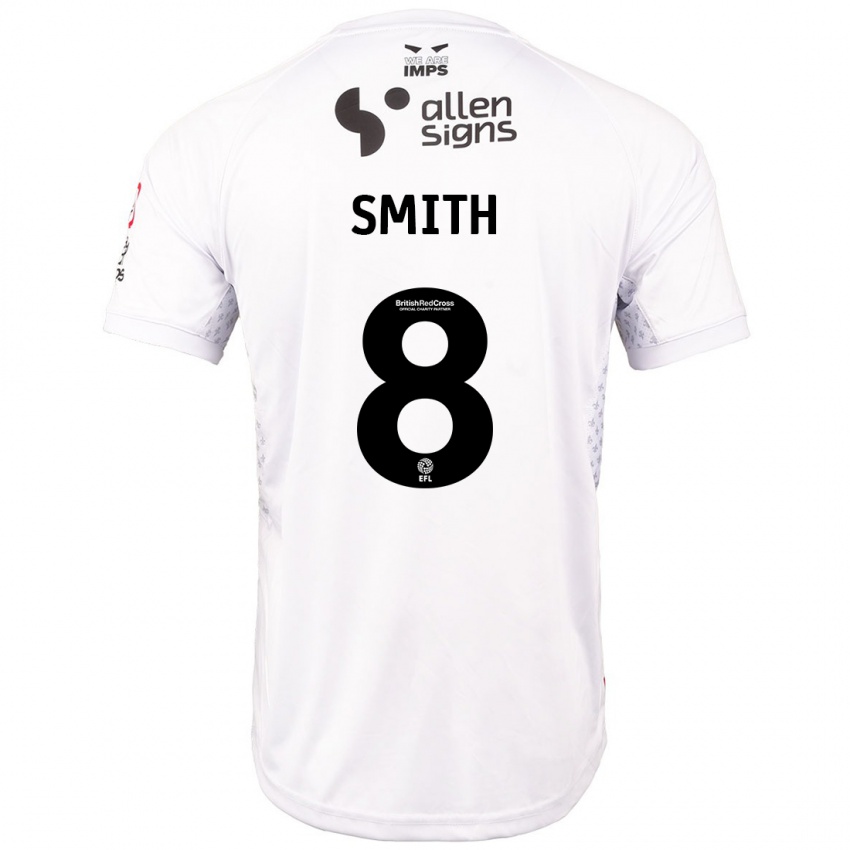 Niño Camiseta Alistair Smith #8 Rojo Blanco 2ª Equipación 2024/25 La Camisa México