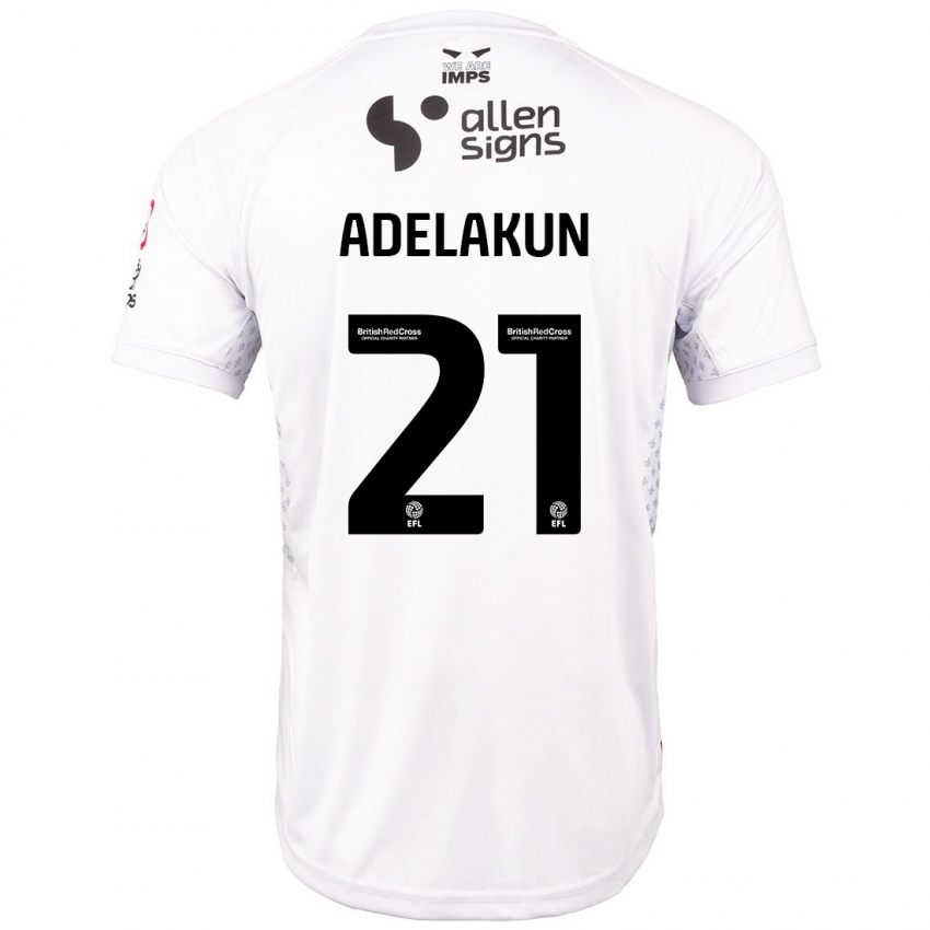 Niño Camiseta Hakeeb Adelakun #21 Rojo Blanco 2ª Equipación 2024/25 La Camisa México