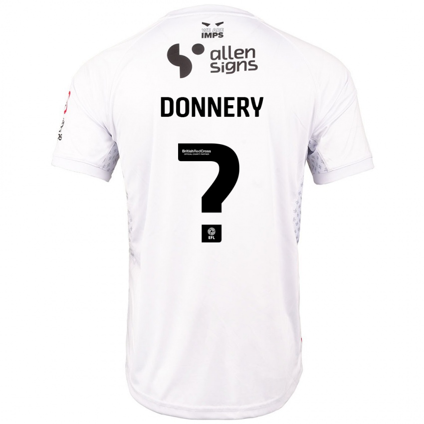 Niño Camiseta Julian Donnery #0 Rojo Blanco 2ª Equipación 2024/25 La Camisa México