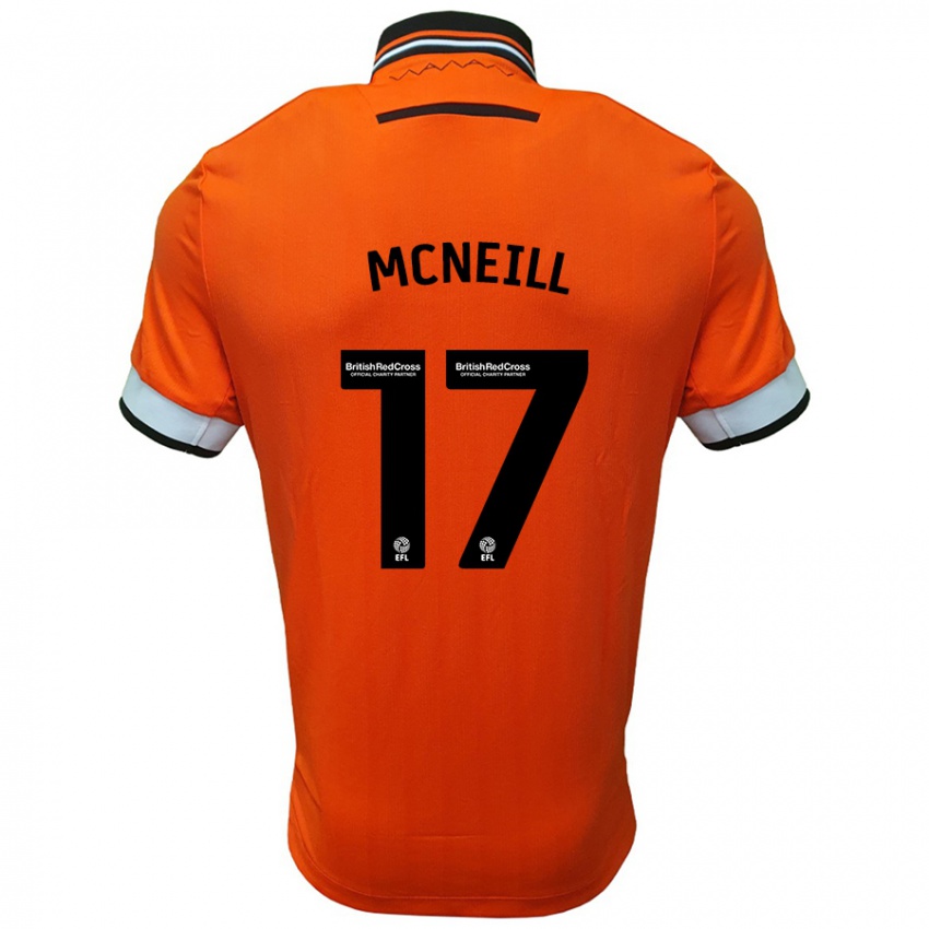 Niño Camiseta Charlie Mcneill #17 Naranja Blanco 2ª Equipación 2024/25 La Camisa México