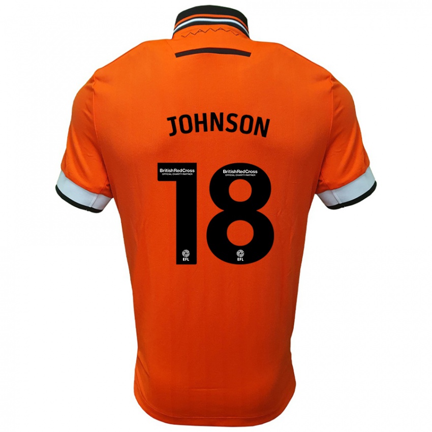 Niño Camiseta Marvin Johnson #18 Naranja Blanco 2ª Equipación 2024/25 La Camisa México