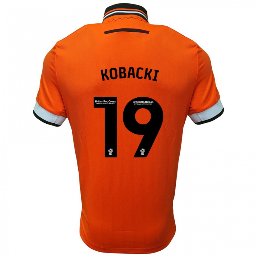 Niño Camiseta Olaf Kobacki #19 Naranja Blanco 2ª Equipación 2024/25 La Camisa México