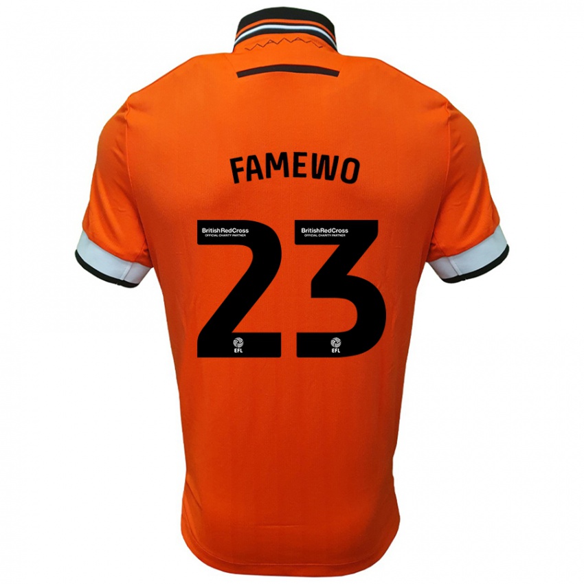 Niño Camiseta Akin Famewo #23 Naranja Blanco 2ª Equipación 2024/25 La Camisa México