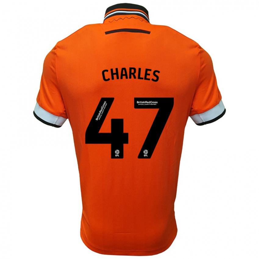 Niño Camiseta Pierce Charles #47 Naranja Blanco 2ª Equipación 2024/25 La Camisa México