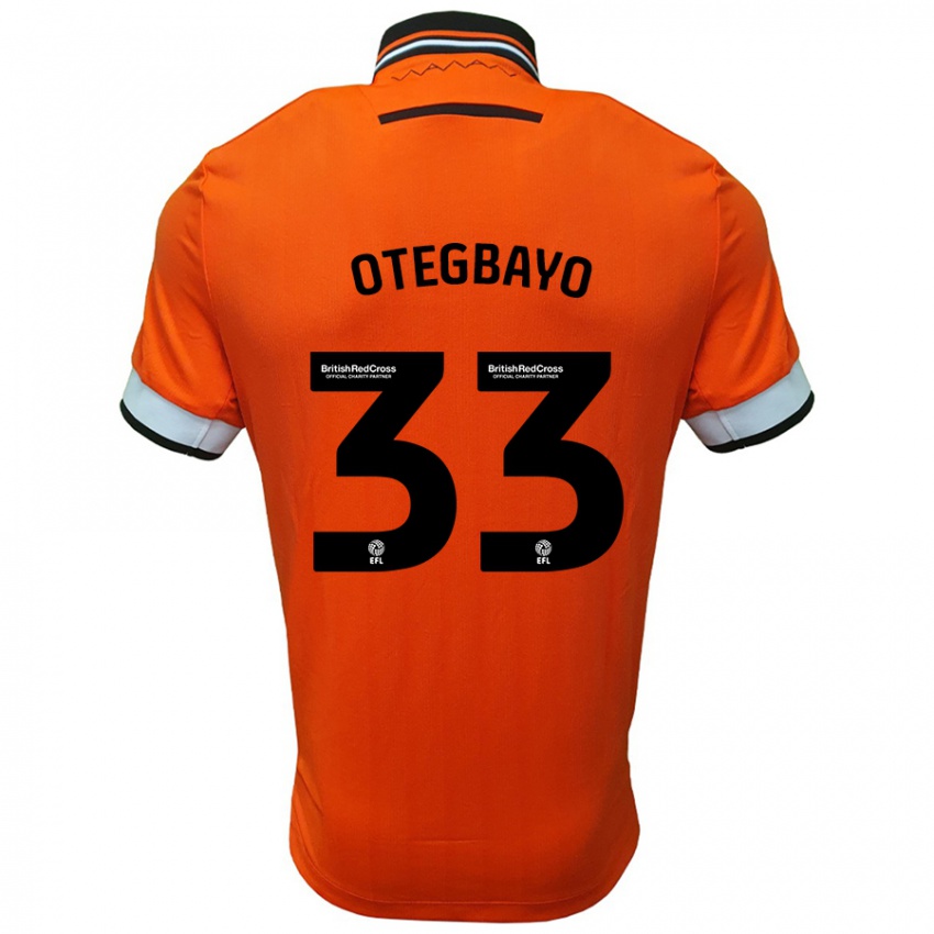 Niño Camiseta Gabriel Otegbayo #33 Naranja Blanco 2ª Equipación 2024/25 La Camisa México