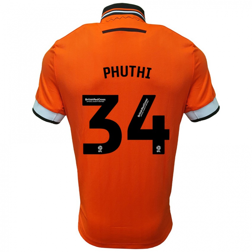 Niño Camiseta Joey Phuthi #34 Naranja Blanco 2ª Equipación 2024/25 La Camisa México