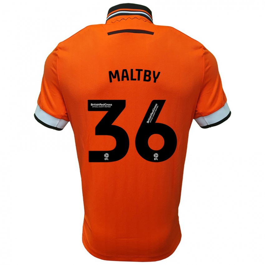 Niño Camiseta Mackenzie Maltby #36 Naranja Blanco 2ª Equipación 2024/25 La Camisa México