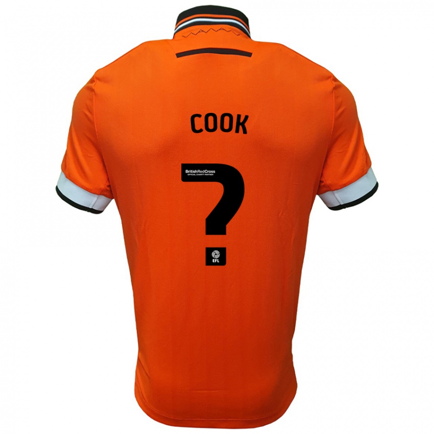 Niño Camiseta Luke Cook #0 Naranja Blanco 2ª Equipación 2024/25 La Camisa México