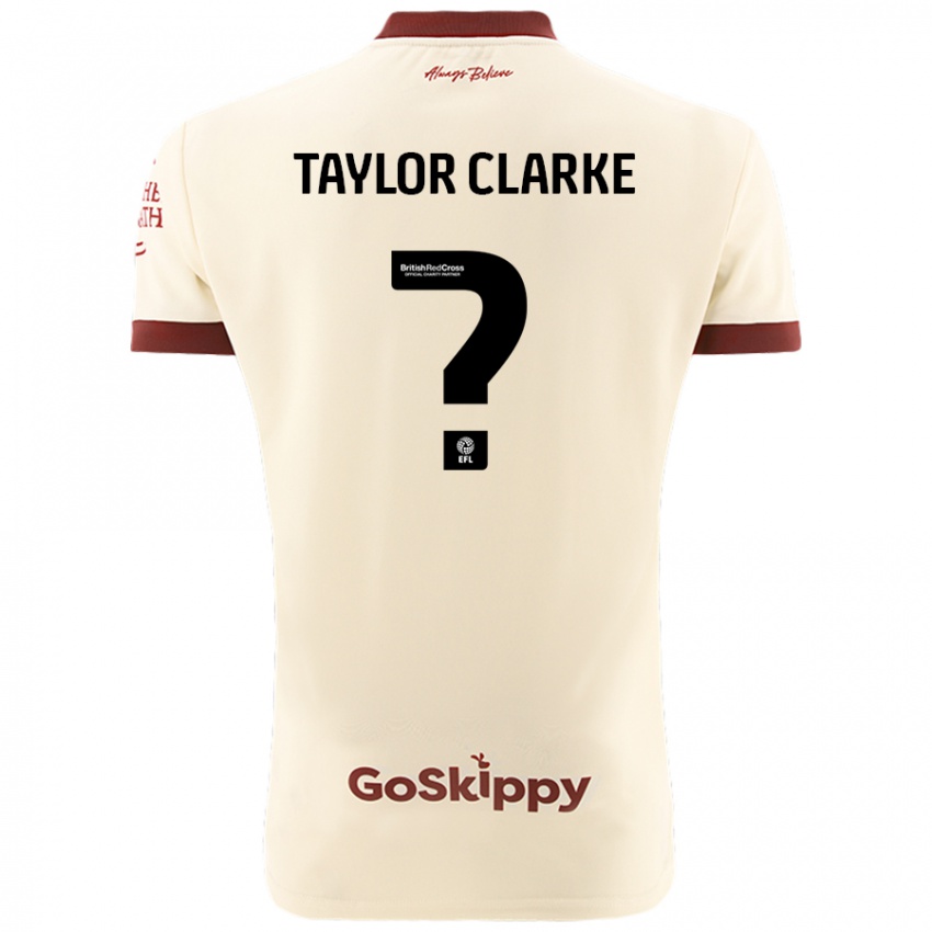 Niño Camiseta Omar Taylor-Clarke #0 Crema Blanco 2ª Equipación 2024/25 La Camisa México