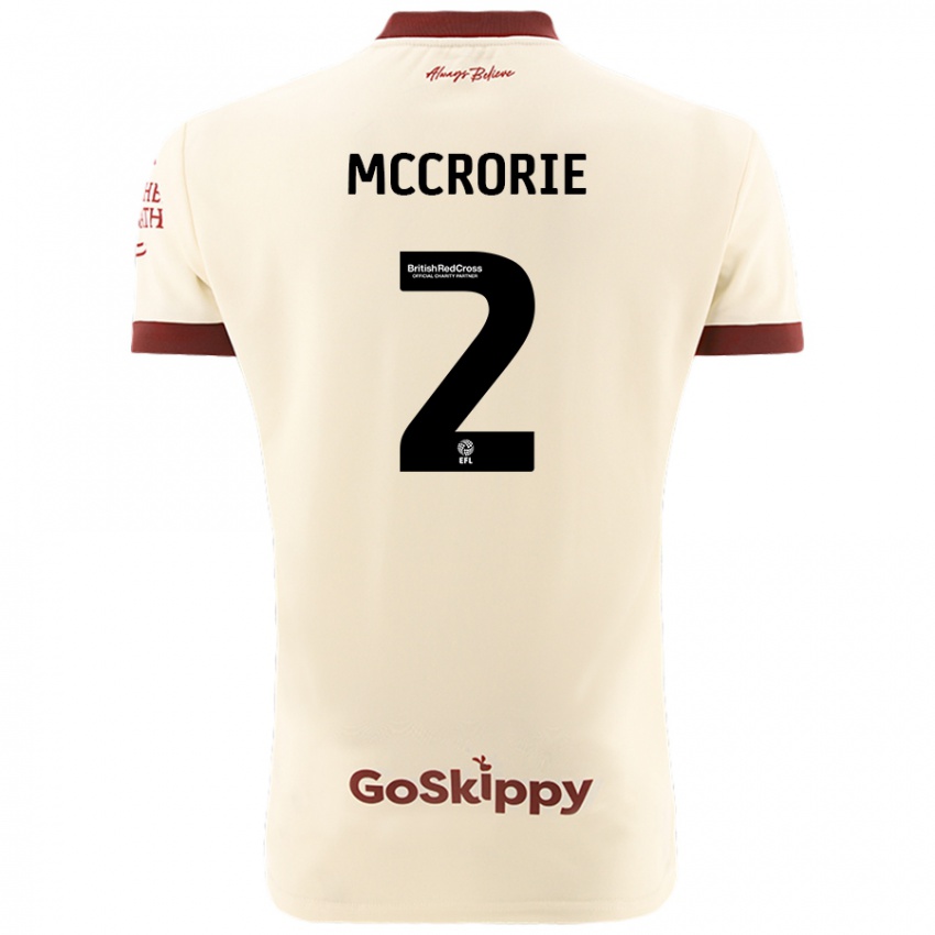 Niño Camiseta Ross Mccrorie #2 Crema Blanco 2ª Equipación 2024/25 La Camisa México