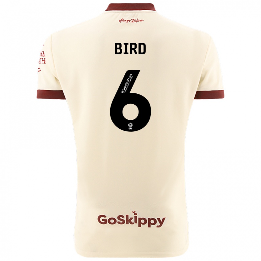 Niño Camiseta Max Bird #6 Crema Blanco 2ª Equipación 2024/25 La Camisa México