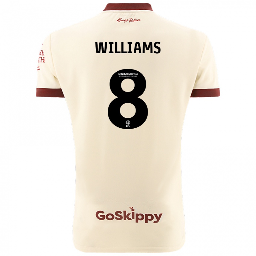 Niño Camiseta Joe Williams #8 Crema Blanco 2ª Equipación 2024/25 La Camisa México