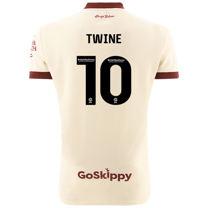 Niño Camiseta Scott Twine #10 Crema Blanco 2ª Equipación 2024/25 La Camisa México