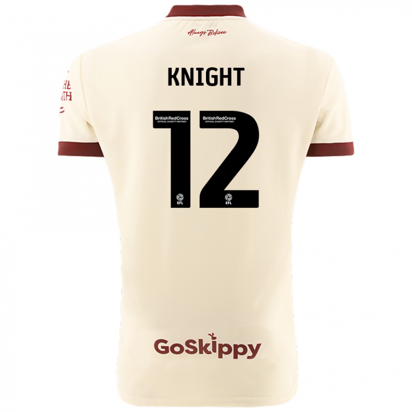 Niño Camiseta Jason Knight #12 Crema Blanco 2ª Equipación 2024/25 La Camisa México