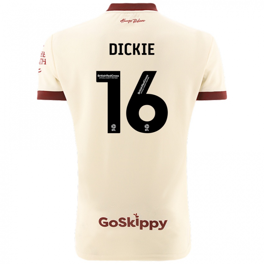 Niño Camiseta Rob Dickie #16 Crema Blanco 2ª Equipación 2024/25 La Camisa México