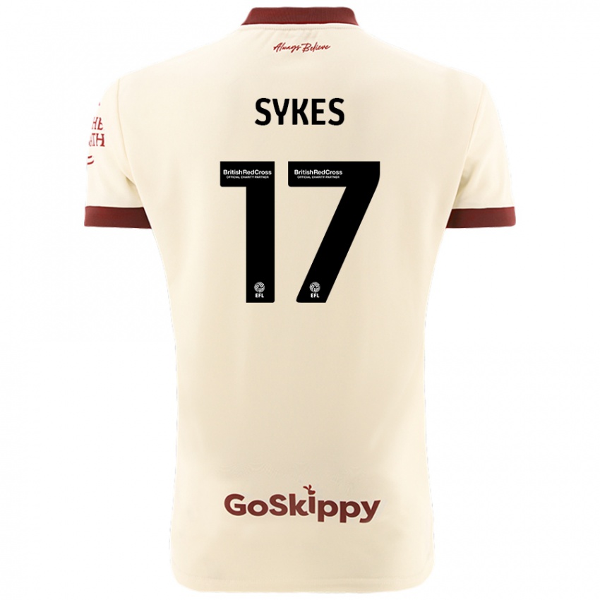 Niño Camiseta Mark Sykes #17 Crema Blanco 2ª Equipación 2024/25 La Camisa México