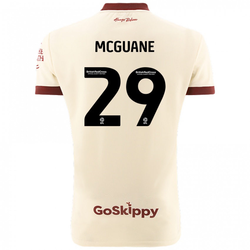 Niño Camiseta Marcus Mcguane #29 Crema Blanco 2ª Equipación 2024/25 La Camisa México