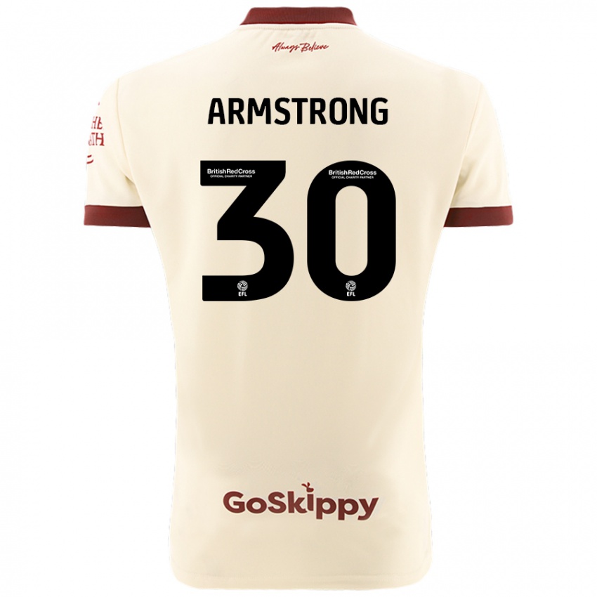 Niño Camiseta Sinclair Armstrong #30 Crema Blanco 2ª Equipación 2024/25 La Camisa México