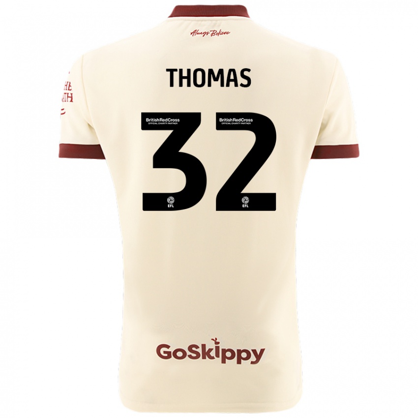 Niño Camiseta Lewis Thomas #32 Crema Blanco 2ª Equipación 2024/25 La Camisa México