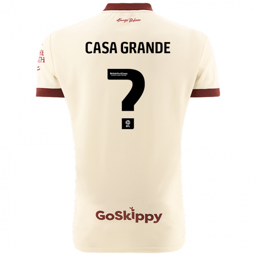 Niño Camiseta Josey Casa-Grande #0 Crema Blanco 2ª Equipación 2024/25 La Camisa México