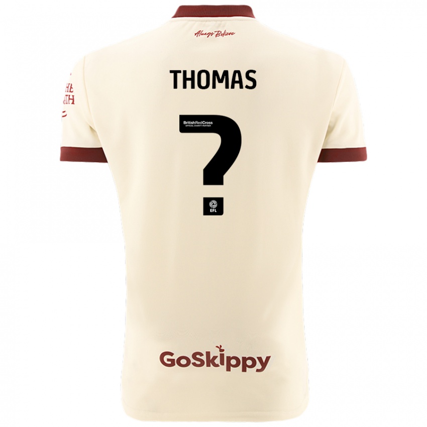 Niño Camiseta Olly Thomas #0 Crema Blanco 2ª Equipación 2024/25 La Camisa México