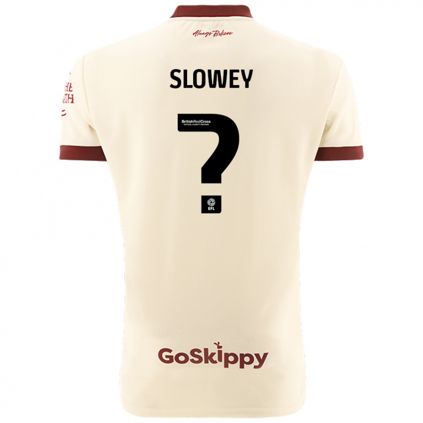 Niño Camiseta Josh Campbell-Slowey #0 Crema Blanco 2ª Equipación 2024/25 La Camisa México