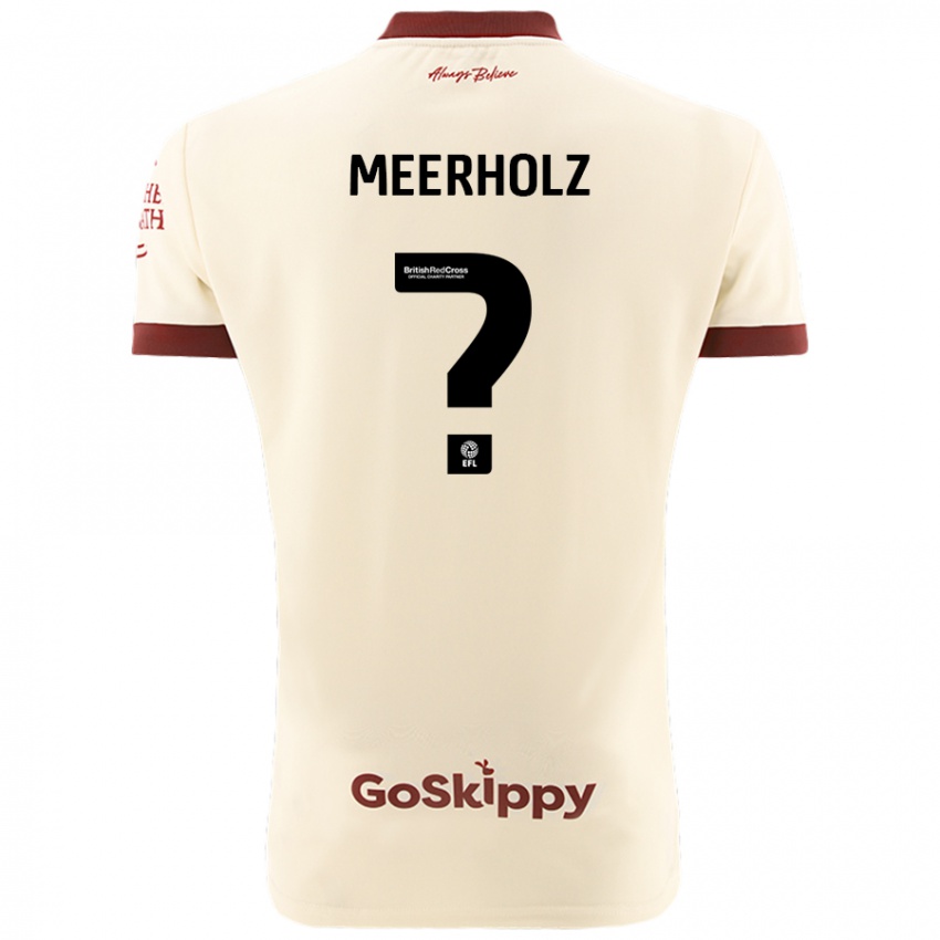 Niño Camiseta Jed Meerholz #0 Crema Blanco 2ª Equipación 2024/25 La Camisa México