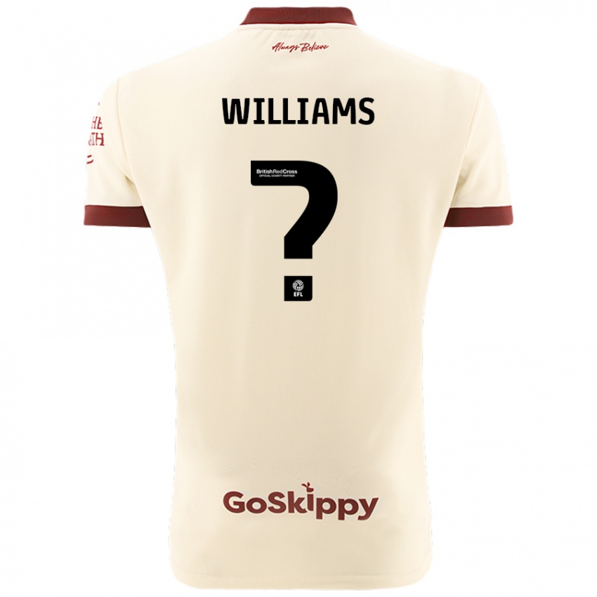 Niño Camiseta Ashton Williams #0 Crema Blanco 2ª Equipación 2024/25 La Camisa México