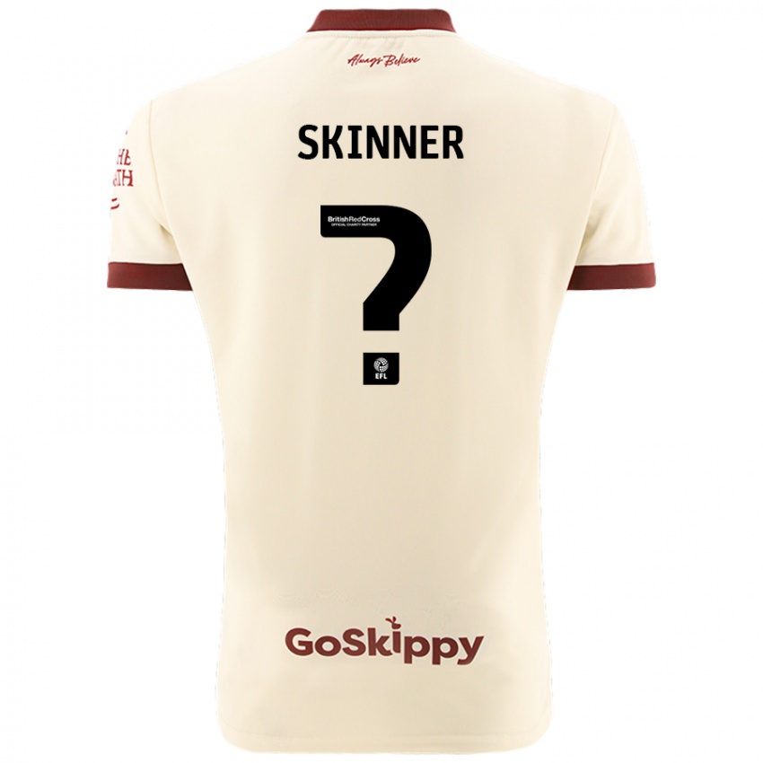 Niño Camiseta Luke Skinner #0 Crema Blanco 2ª Equipación 2024/25 La Camisa México